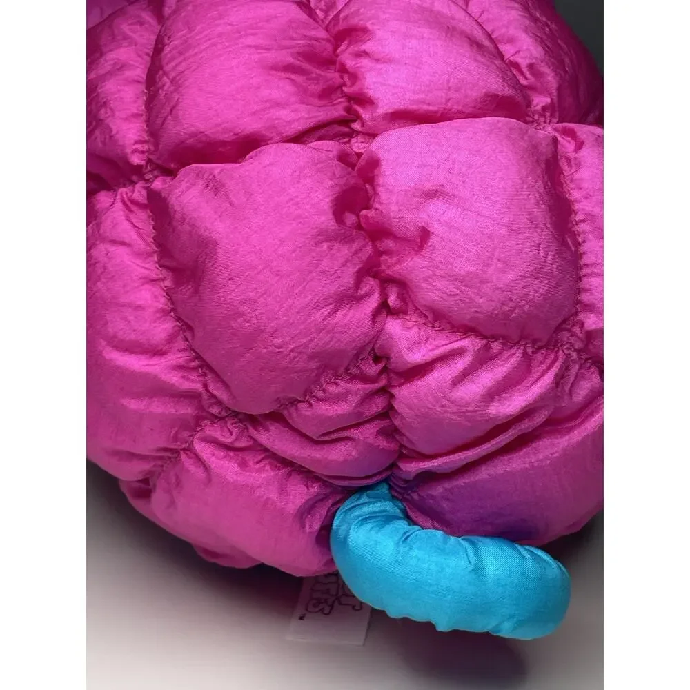 Vintage 1991 Commonwealth Hot Puffs Pink Pig Parachute Plush 10” Puffalump Neon